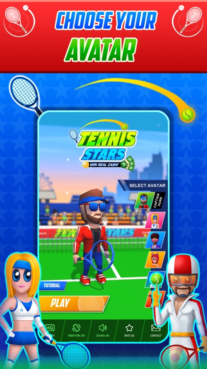 Tennis Stars: Win Real Cash