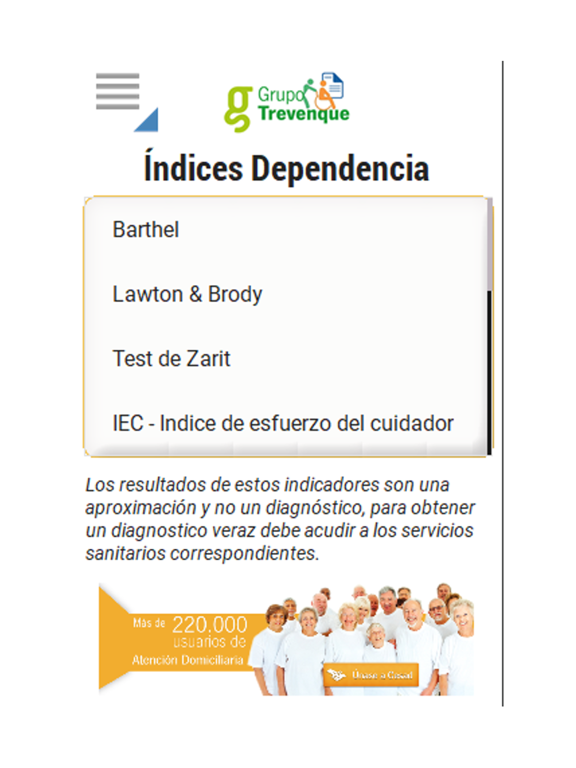 Screenshot #4 pour Indices Dependencia
