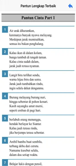 Game screenshot Pantun Lengkap Terbaik hack