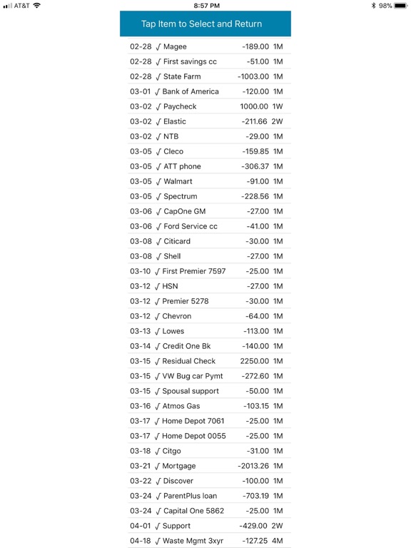 Account Balance Now Lite iPad screenshot 5 - Finance app