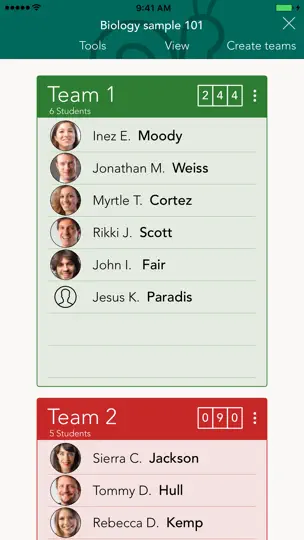 Screenshot von Classroom Teammates By IDoceo auf dem iPhone 2