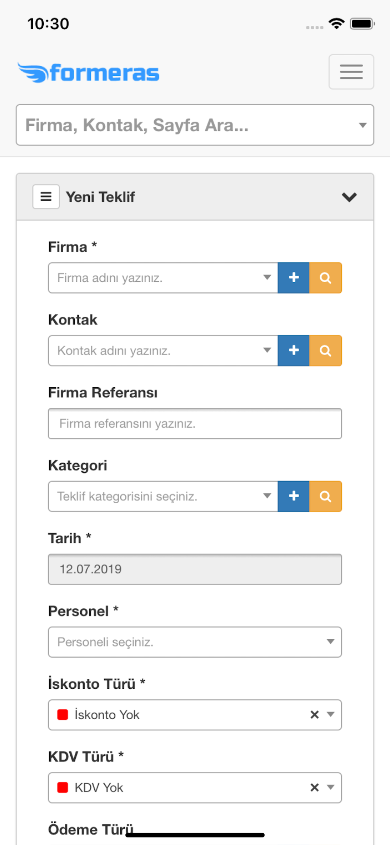 Formeras CRM