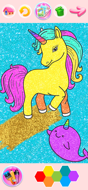 Rainbow Glitter Coloring Book(圖5)-速報App