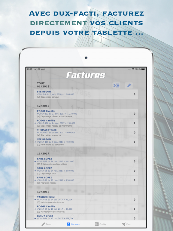 Screenshot #4 pour Devis et Factures Dux-facti