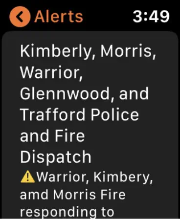 Police Scanner on Watch screenshot 5