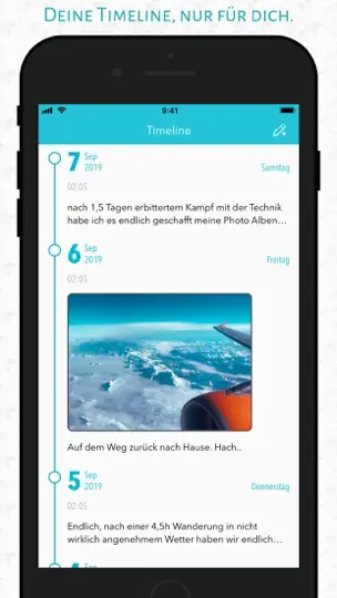 Screenshot von Plog - Dein Privater Blog auf dem iPhone 1