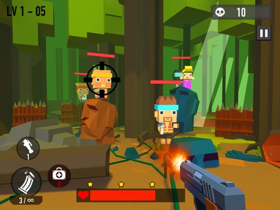 Screenshot #5 pour Block Shooting Hero - Gun Game