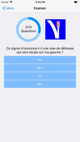 Capture d'écran de Permis C/CE - Examen Camion sur iPhone 5