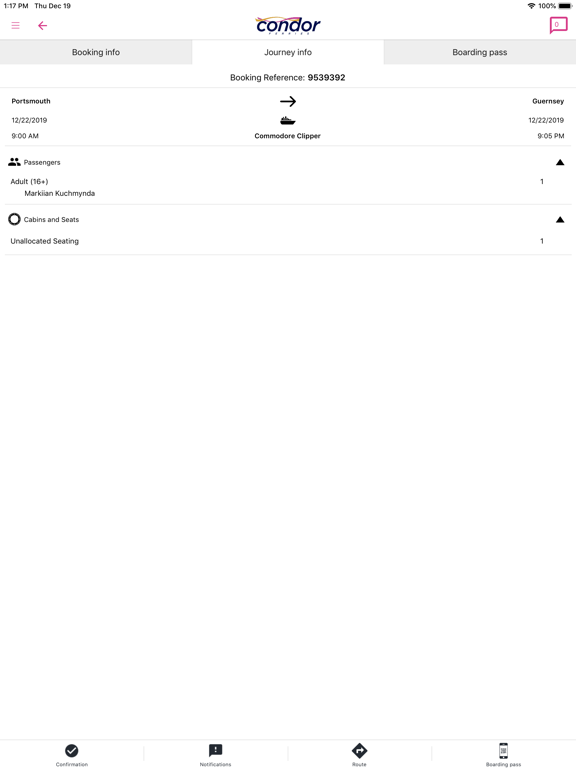 Screenshot #5 pour Condor Ferries