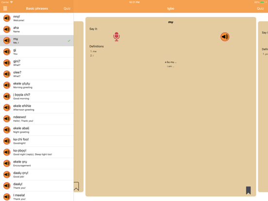 iSabi™ Igbo+ iPad screenshot 2 - Education app