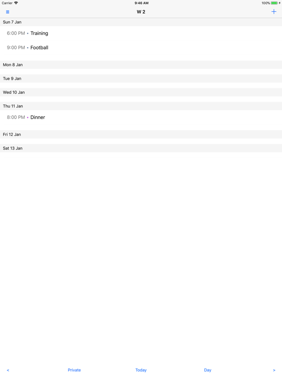 Screenshot #6 pour Week View Calendar Premium