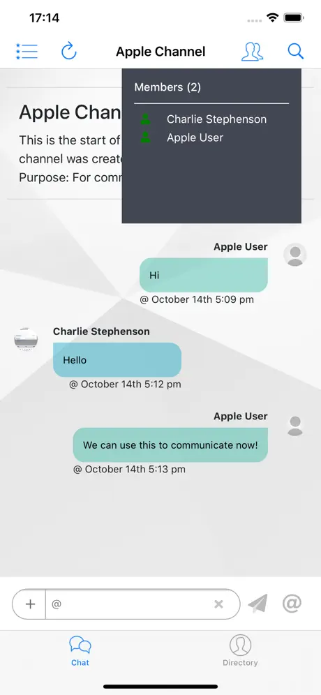 Sentinel Chat Channels