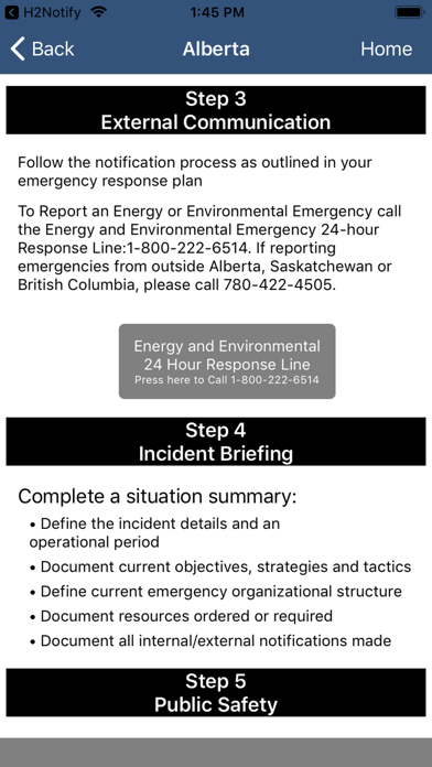 Emergency Assessment Matrix Screenshot