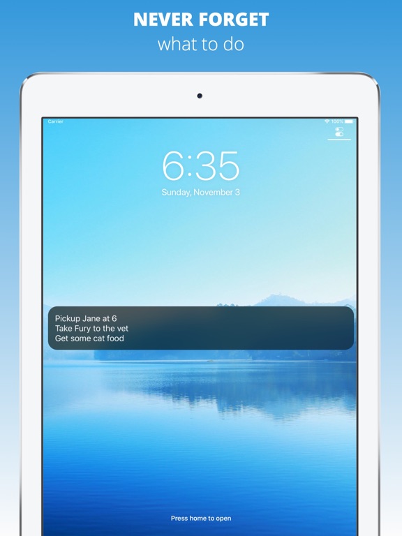 Screenshot #4 pour Tomo - Lock Screen reminder