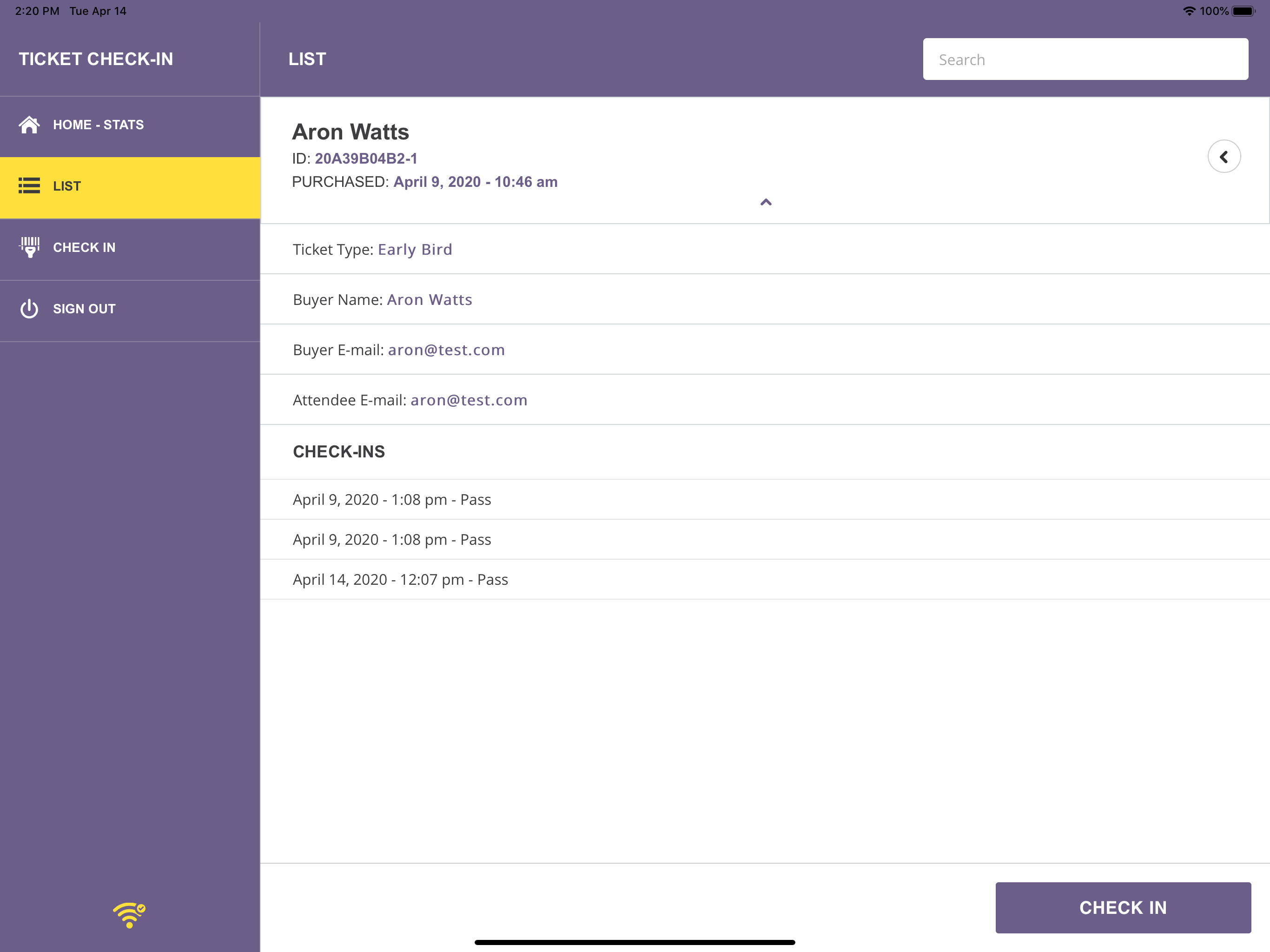 Checkinera screenshot 10