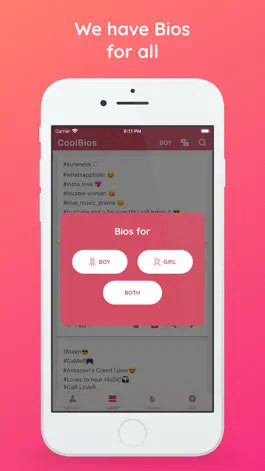 Game screenshot Cool Bio: Quote Caption for IG hack