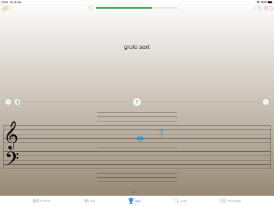 Muziek Interval Trainer iPad app afbeelding 7
