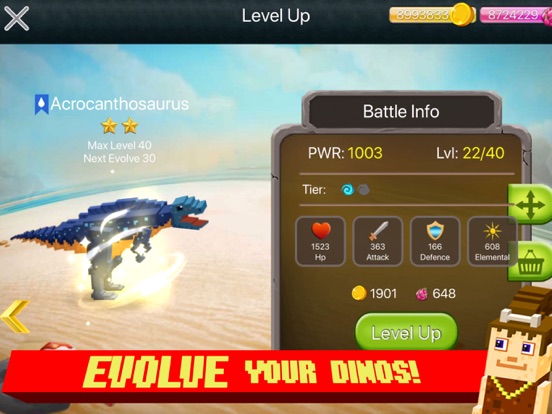 Jurassic Pixel Dinosaur Craft iPad app afbeelding 4