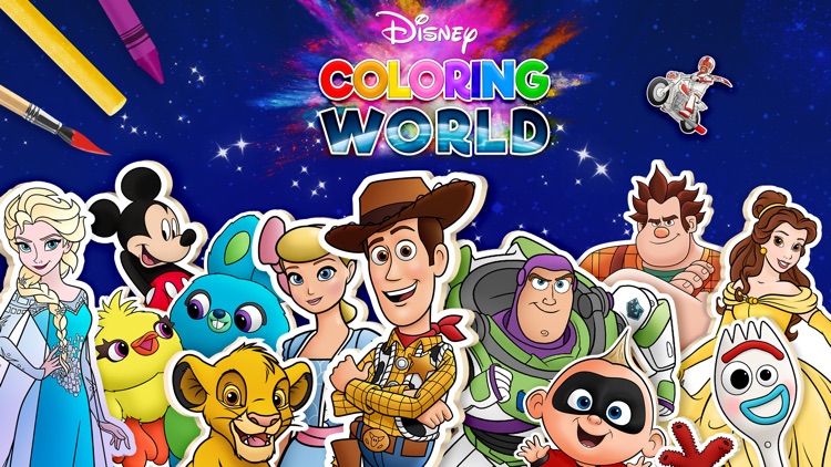 Disney Coloring World screenshot-0