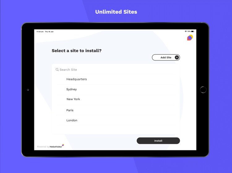 HelloVisitor Terminal