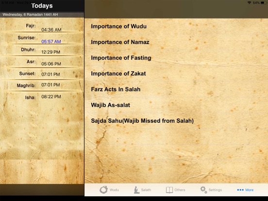 Salat Helper Learn Muslim Pray iPad screenshot 5 - Reference app