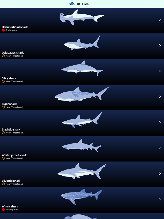 Shark Count Galapagos iPad screenshot 4 - Reference app