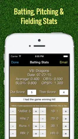 Game screenshot Softball Stats Tracker Pro mod apk