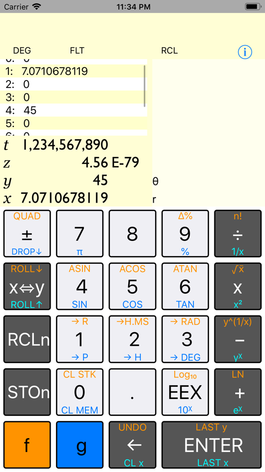 #3. No Equal RPN Calculator (iOS) 由: Stan Corbin