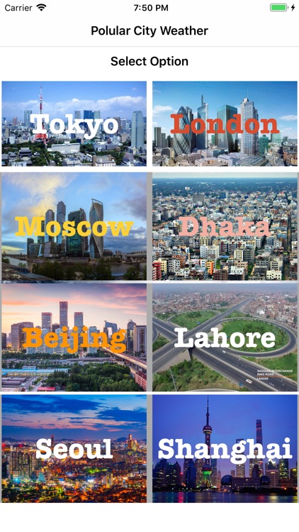 Popular City Weather