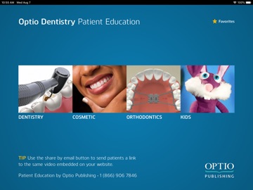 Optio Dentistry app screenshot