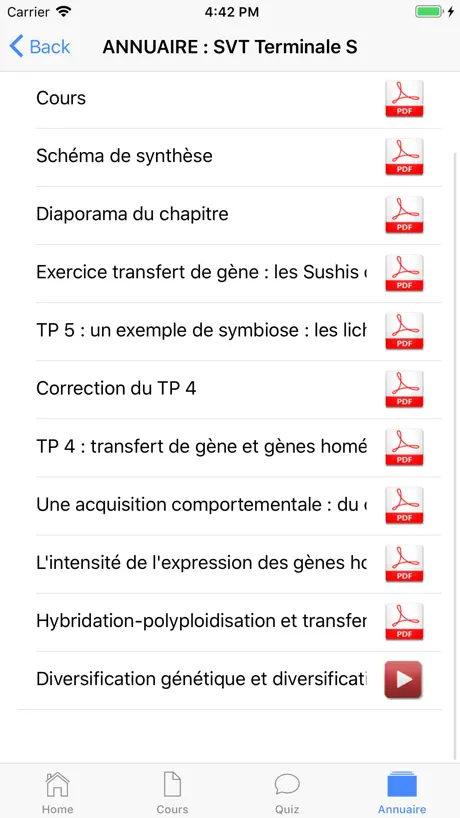 SVT Terminale S