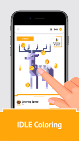 Idle Pixel Art Coloring Book screenshot
