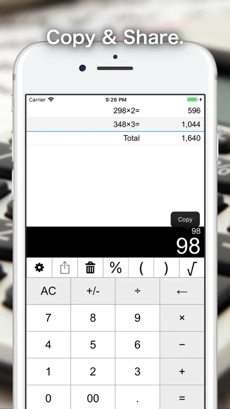 Calculator C Formula History