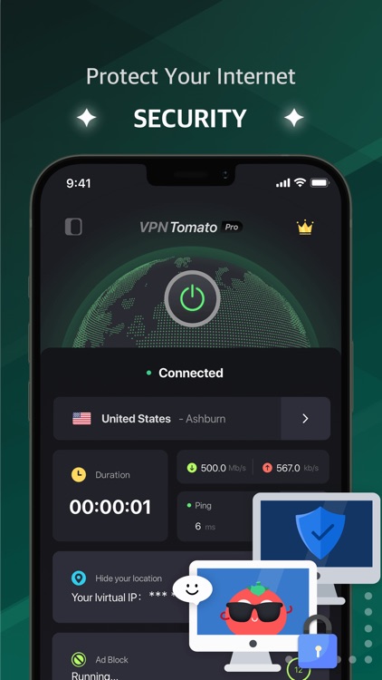 VPN Tomato Pro - Fast & Secure screenshot-4
