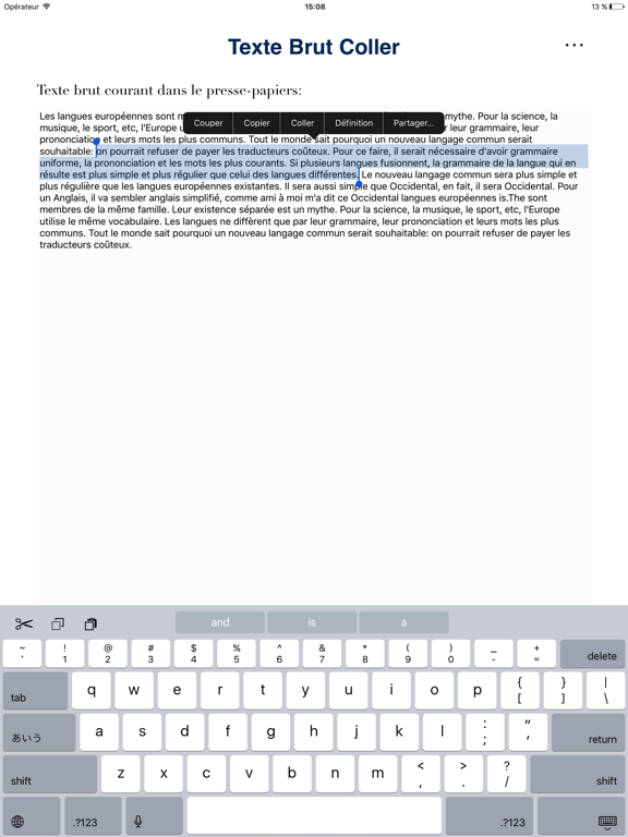Screenshot #5 pour Texte Brut Coller