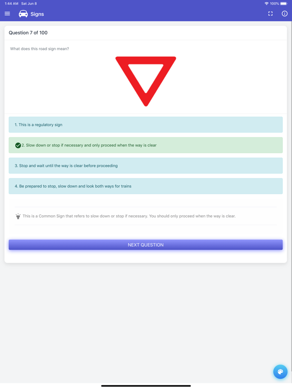 Screenshot #4 pour Indiana BMV Practice Exam