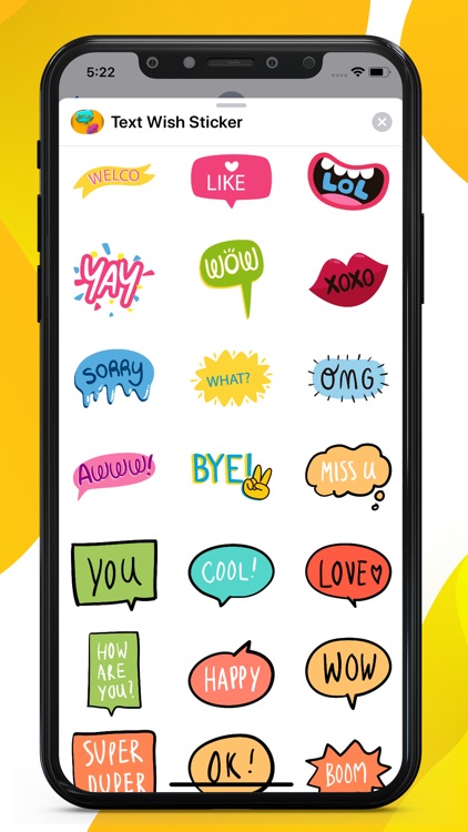 Text Wish Stickers