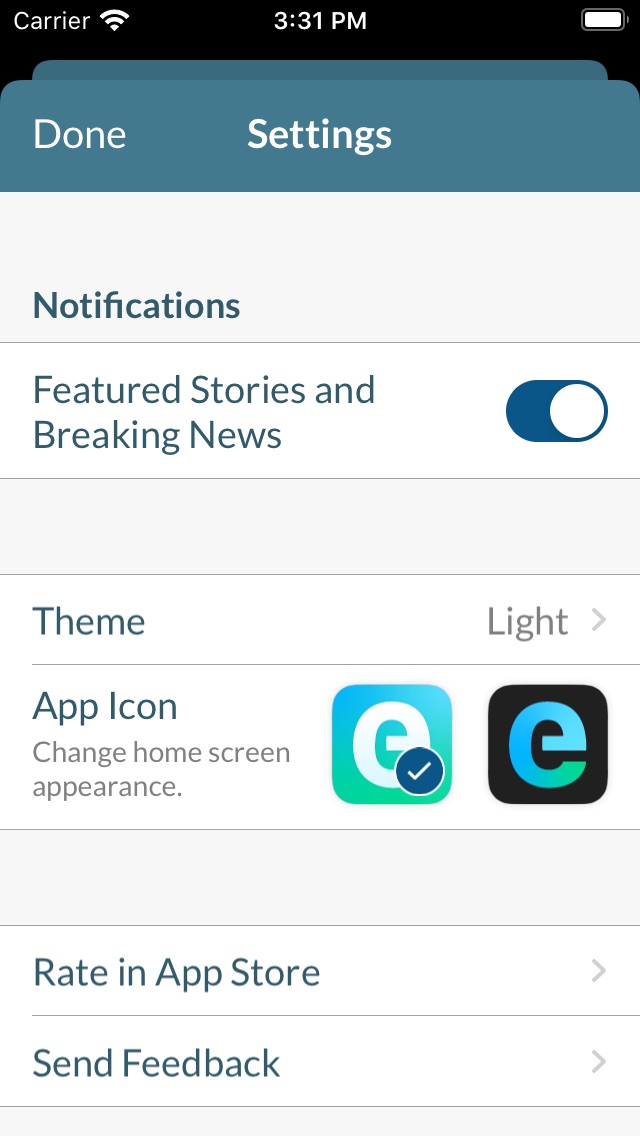 iPhone screenshot