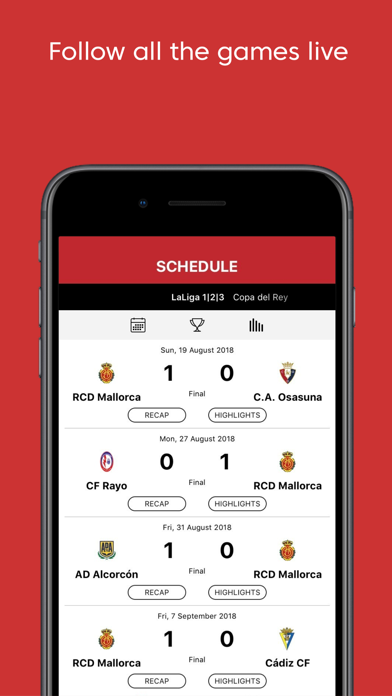 RCD Mallorca Official App Screenshot