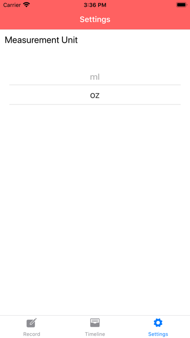 Baby Feeding Logger Screenshot