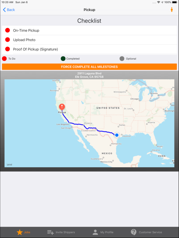 Truckl Mobile iPad screenshot 3 - Utilities app