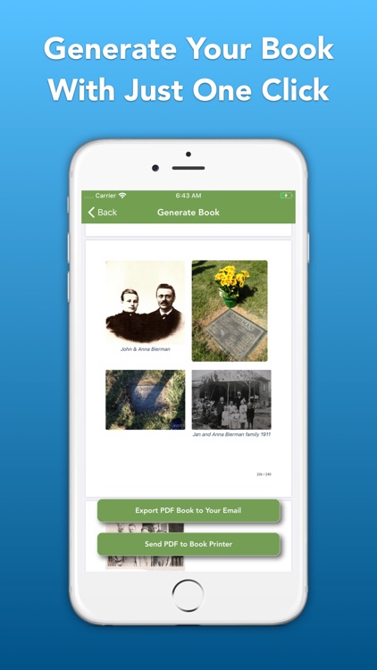 Memories Book Family History