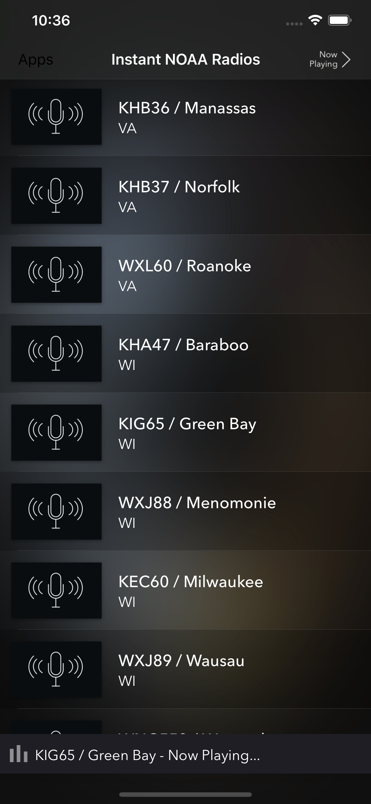 Instant NOAA Radios Elite screenshot 5