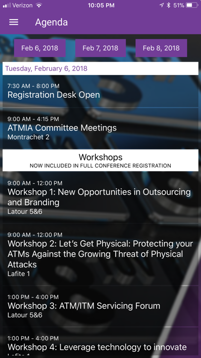 ATMIA Conferences Screenshot