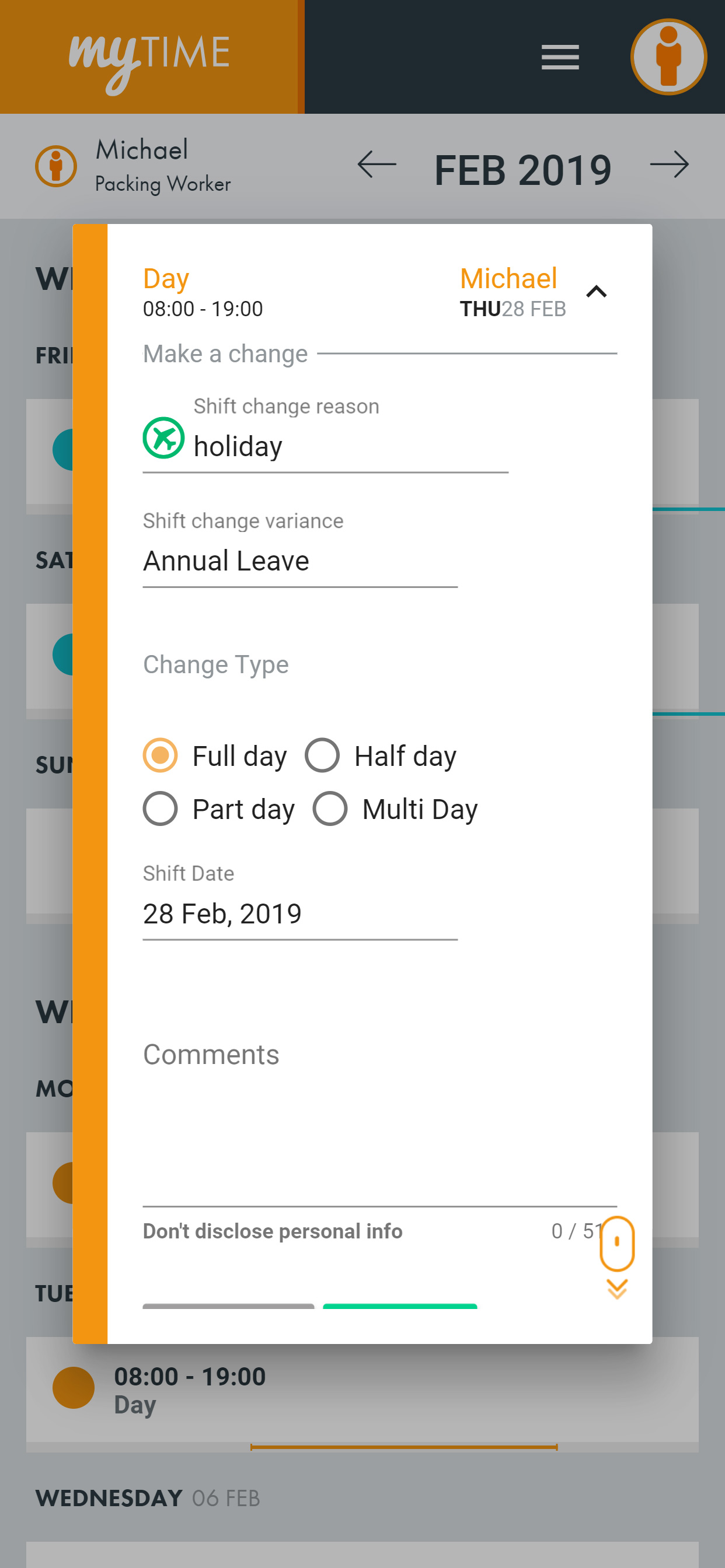 myTIME WORKSuite screenshot 3