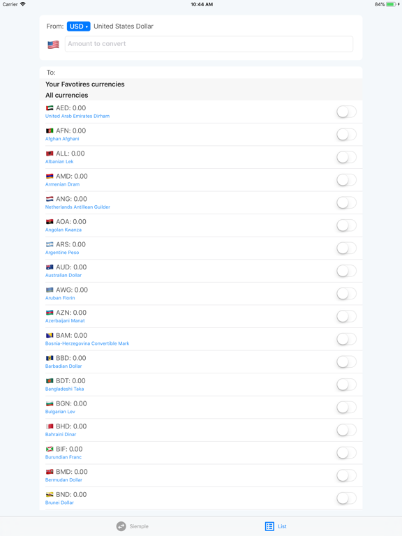 ▷ Currency Pro Money Converter iPad screenshot
