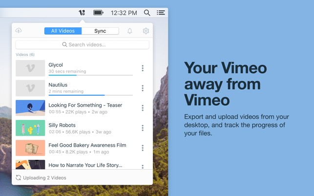 ‎Vimeo - Video Management Screenshot