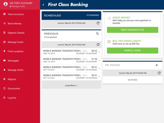 First State Bank Stratford iPad screenshot 4 - Finance app