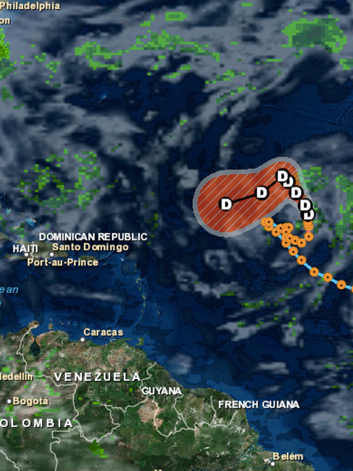 Atlantic Hurricane Tracker ipad screenshot 1