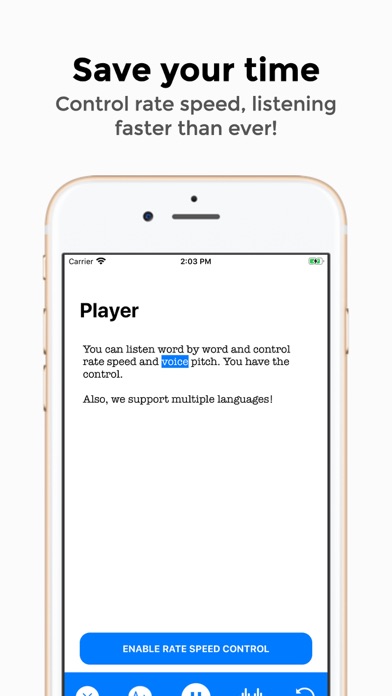 Screenshot #2 pour Speecher - TTS Reader App